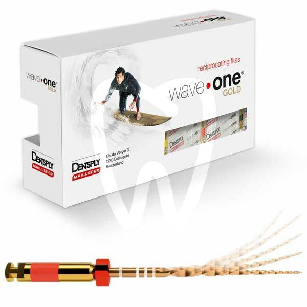 Dentsply Maillefer A0756231G0S03 WaveOne Gold Reciprocating Files 31mm Small Yellow 6/Pk Dentsply Maillefer A0756231G0S03 WaveOne Gold Reciprocating Files 31mm Small Yellow 6/Pk